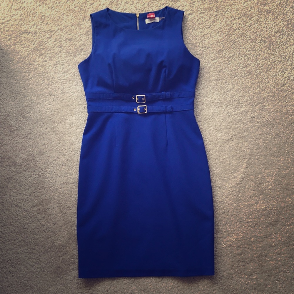 Blue Calvin Klein dress